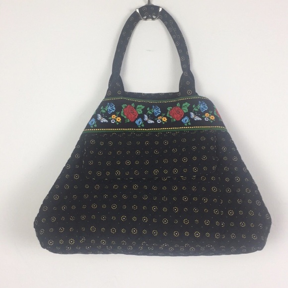 VICTORIA HILL FLORAL COTTON TOTE WITH SIDE POCKET - Picture 8 of 8